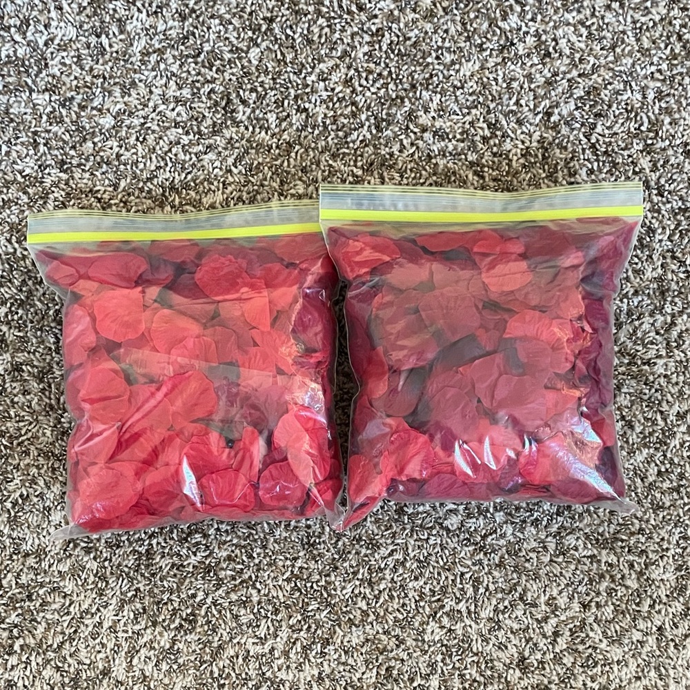 Fake Red Rose Petals